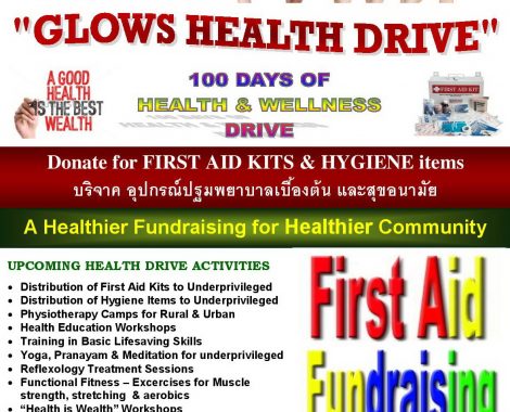 GLOWS HEALTH DRIVE 2018_First Aid Fundraising